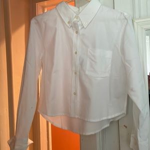 Thakoon Cropped Oxford Shirt